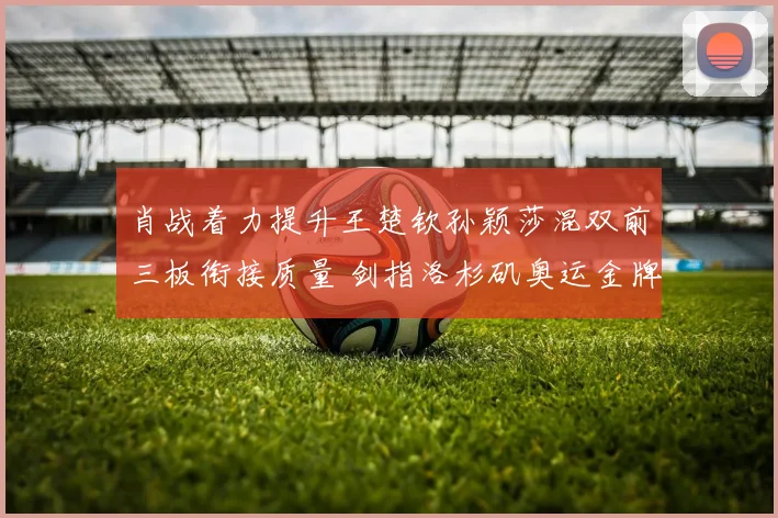肖战着力提升王楚钦孙颖莎混双前三板衔接质量 剑指洛杉矶奥运金牌
